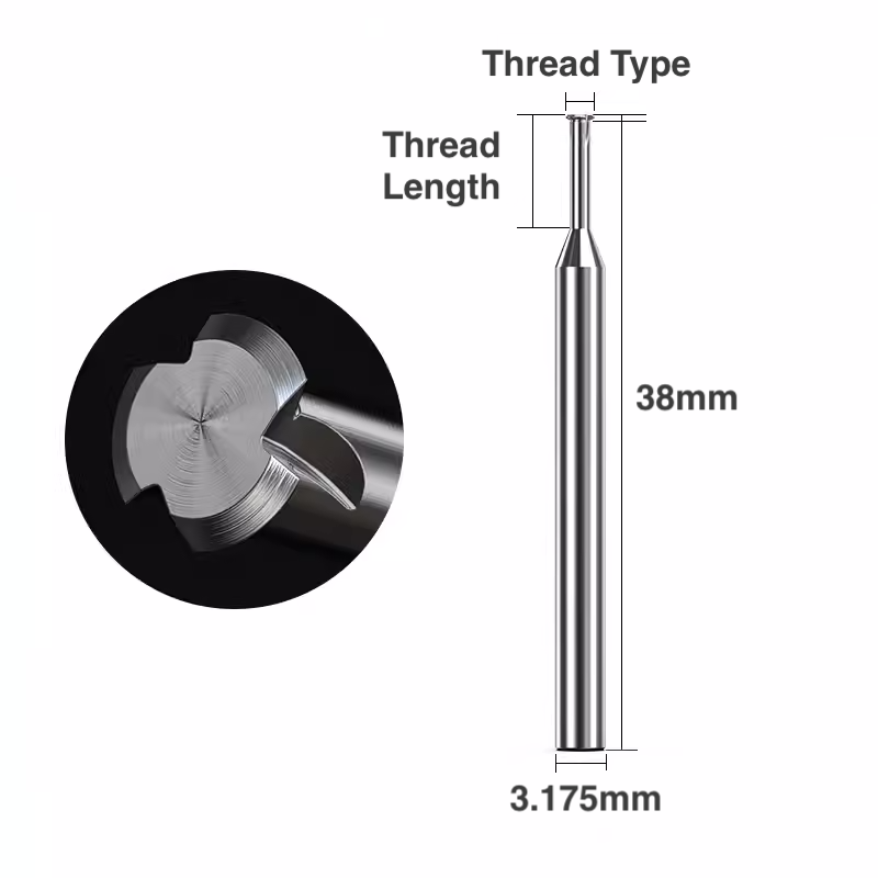 Thread Milling Bit - 1/8″ Shank - Makera