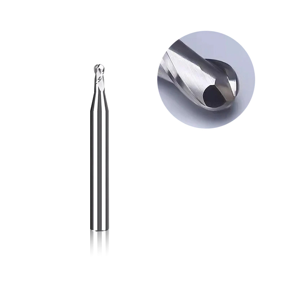 Two Flute Ball Nose Bit for Metal - 1/8″ Shank - Makera