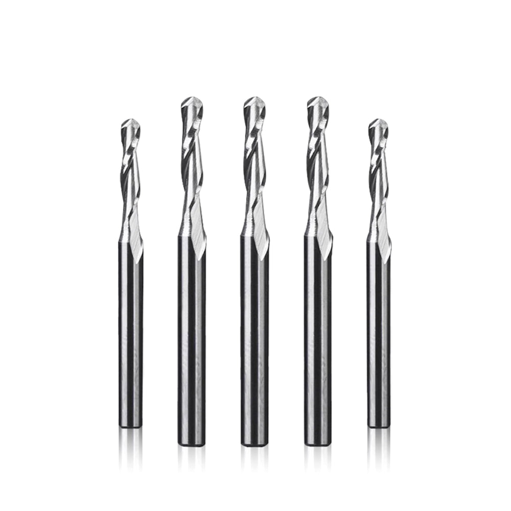 Two Flute Ball Nose Bit - 1/8″ Shank - Makera