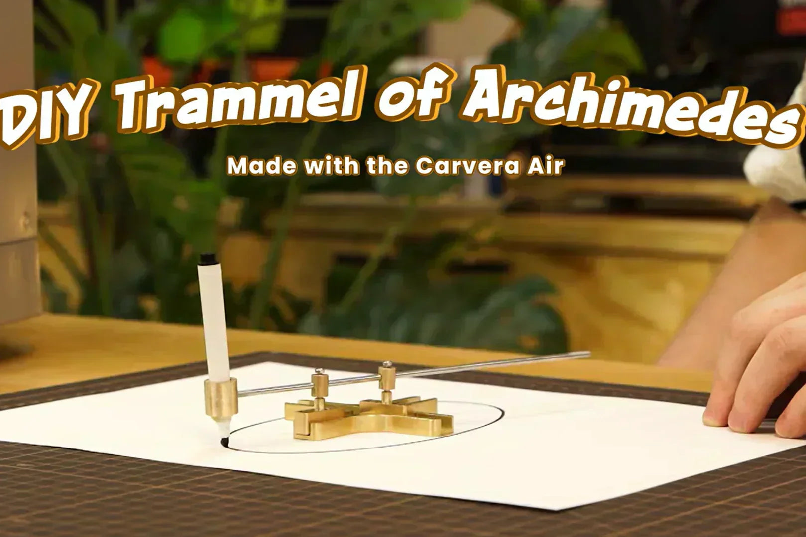 Trammel of Archimedes - A Back-To-School Project for Students, Educators, and Makers