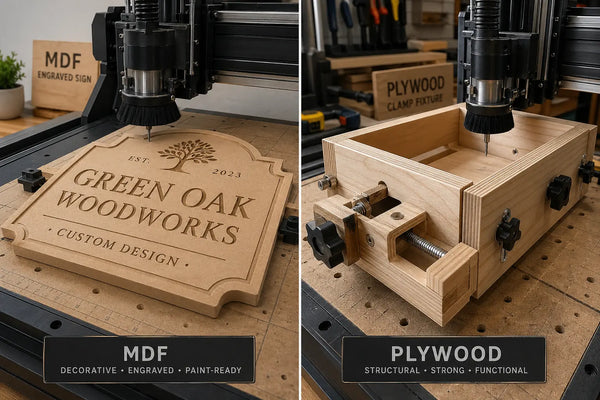 MDF vs Plywood different CNC projects