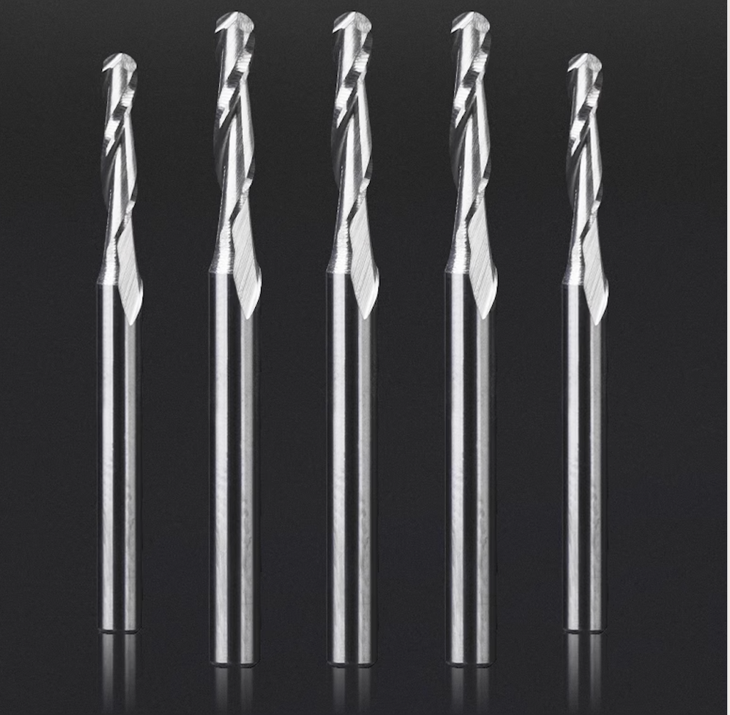 Two Flute Bit Two Flute Ball Nose Bit - 1/8″ Shank – Makera