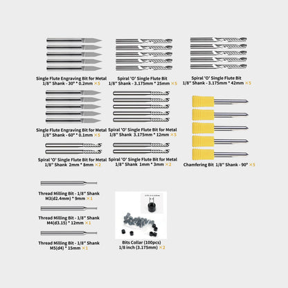 Commonly Used Milling Bit Bundle - Makera