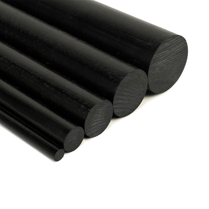 Black Delrin Round Bar