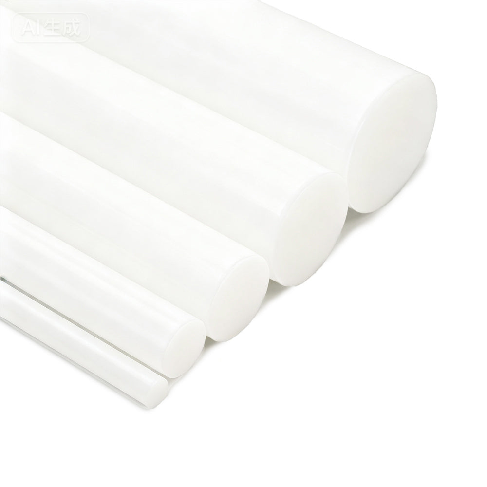 White Delrin Round Bar