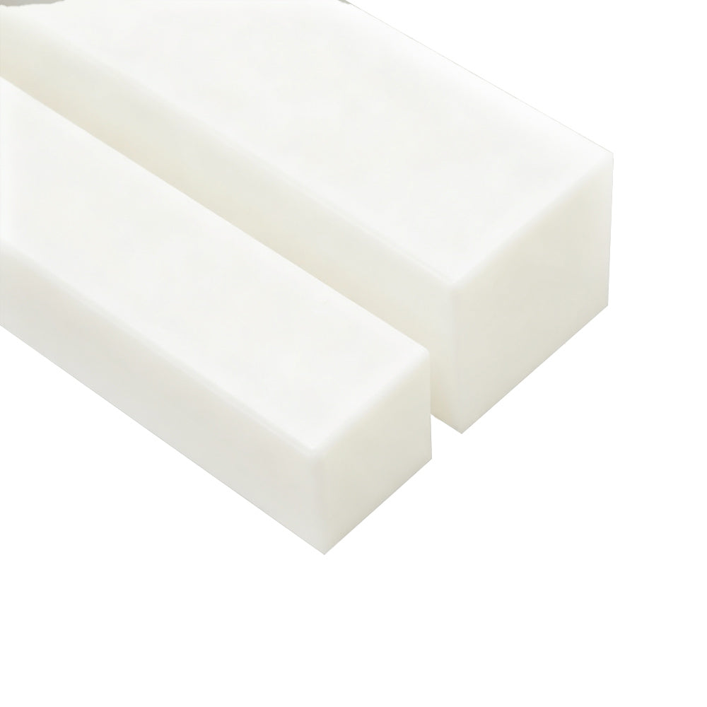White Delrin Block