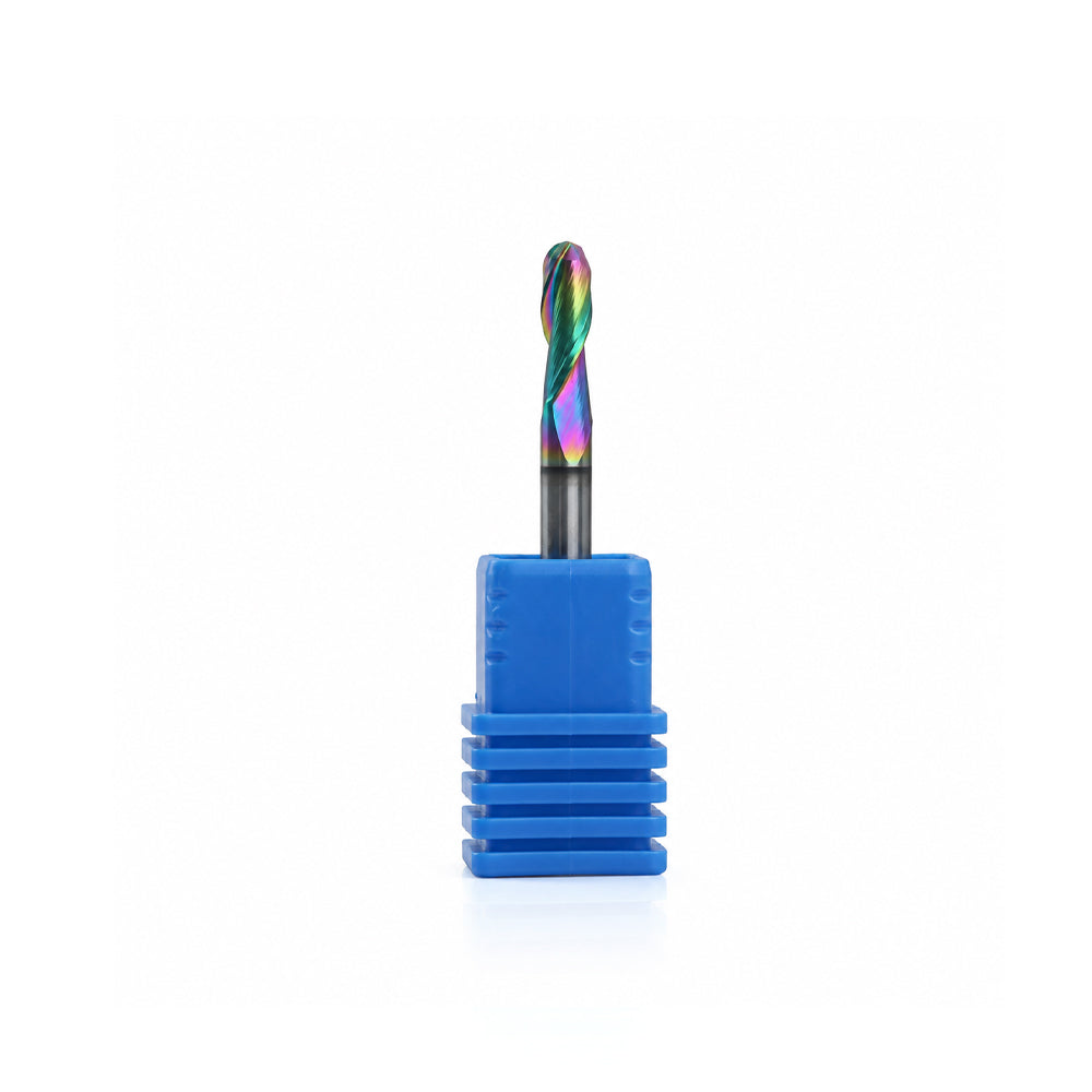 Two Flute Ball Nose Bit for Metal - 1/8″ Shank